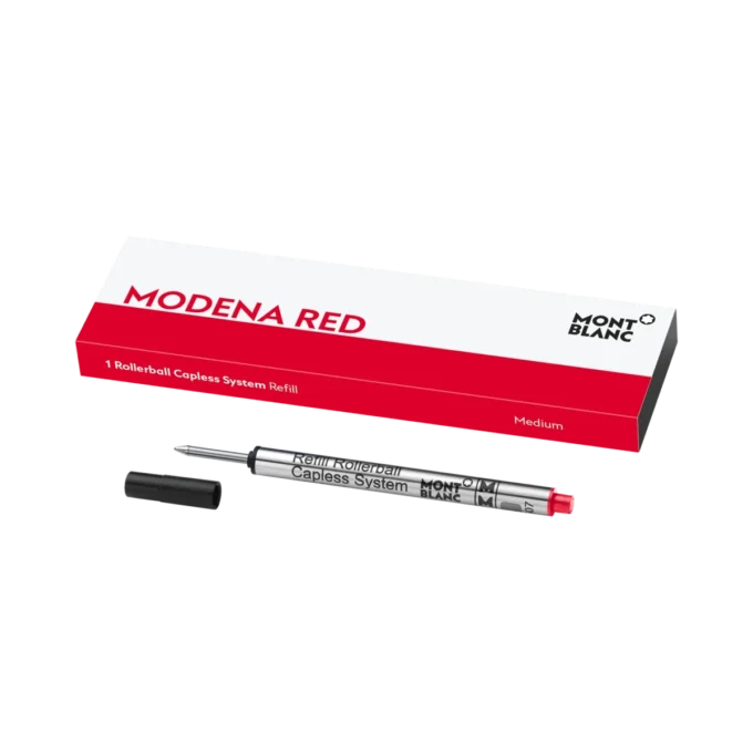 1 Rezerve pentru rollerball fără capac, roșu Modena – mediu