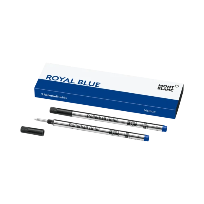 2 rezerve pentru rollerball, albastru regal – fin 2 rezerve pentru rollerball, albastru regal – fin