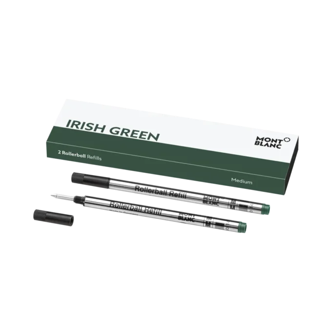 2 rezerve pentru rollerball, Irish Green – mediu 2 rezerve pentru rollerball, Irish Green – mediu