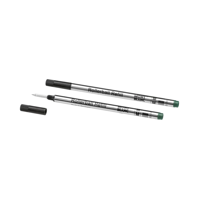 2 rezerve pentru rollerball, Irish Green – mediu 2 rezerve pentru rollerball, Irish Green – mediu