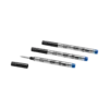 3 rezerve mici pentru rollerball, albastru regal – mediu