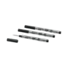 3 rezerve mici pentru rollerball, negru misterios – mediu