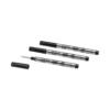 3 rezerve mici pentru rollerball, negru misterios – mediu