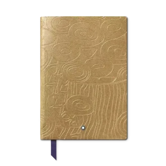 Caiet #146 mic, Masters of Art Homage to Gustav Klimt, culoare auriu – cu linii