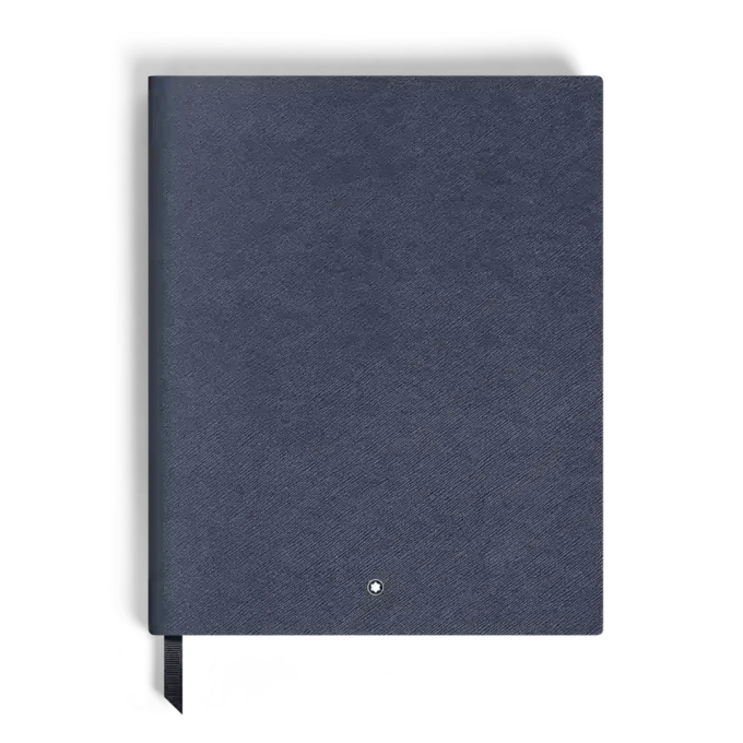 Caiet mare, piele Saffiano, albastru – pagini liniate Caiet mare, piele Saffiano, albastru – pagini liniate