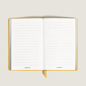 Caiet mare, piele Saffiano, galben Modena – pagini liniate