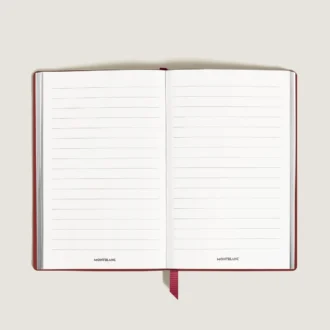 Caiet mare, piele Saffiano, roșu – Pagini liniate