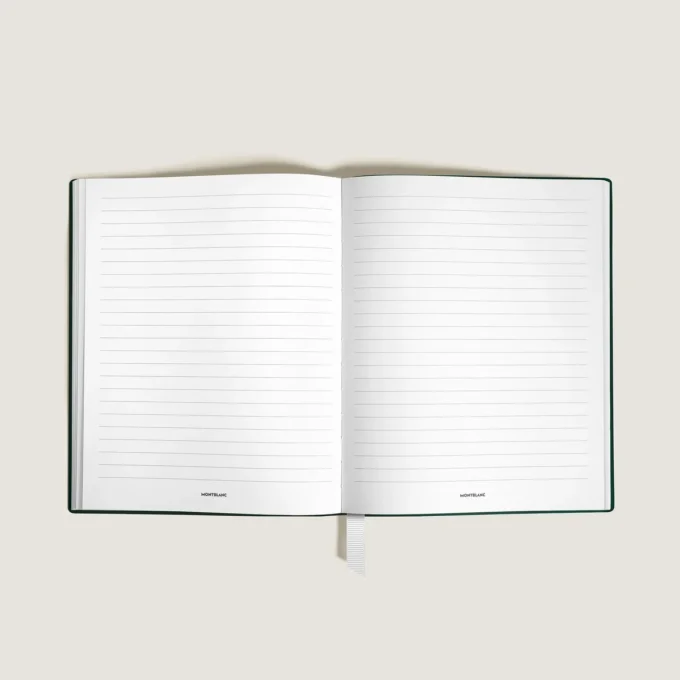 Caiet mare, piele Saffiano, verde britanic – pagini liniate Caiet mare, piele Saffiano, verde britanic – pagini liniate