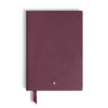 Caiet mediu, piele cassis, burgund, pagini liniate Caiet mediu, piele cassis, burgund, pagini liniate