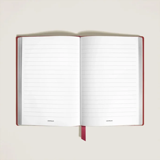 Caiet mediu, piele roșu cărămiziu, roșu, pagini liniate Caiet mediu, piele roșu cărămiziu, roșu, pagini liniate