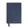Caiet mediu, piele Saffiano, albastru – pagini liniate Caiet mediu, piele Saffiano, albastru – pagini liniate