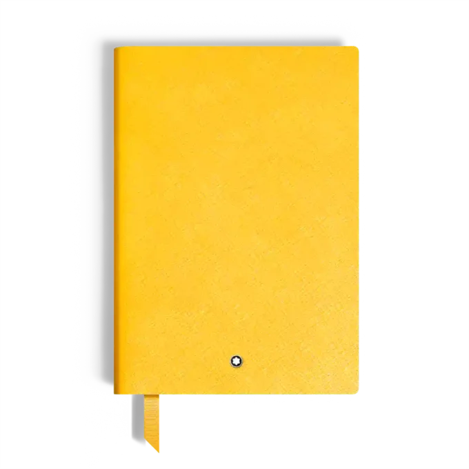 Caiet mediu, piele Saffiano, galben Modena – pagini liniate Caiet mediu, piele Saffiano, galben Modena – pagini liniate
