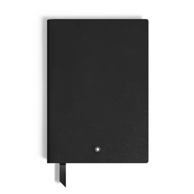 Caiet mediu, piele Saffiano, negru – pagini goale Caiet mediu, piele Saffiano, negru – pagini goale