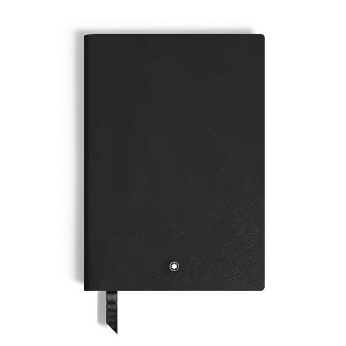 Caiet mediu, piele Saffiano, negru – pagini liniate Caiet mediu, piele Saffiano, negru – pagini liniate