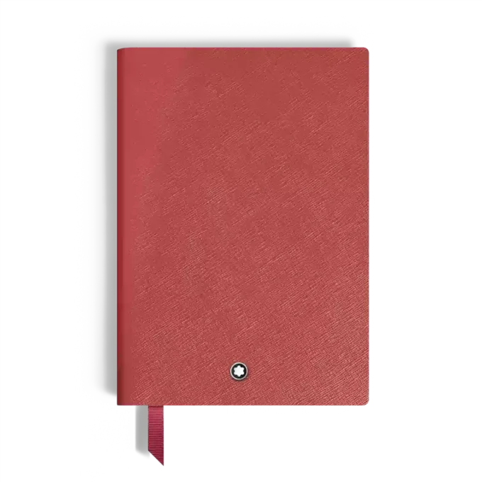 Caiet mediu, piele Saffiano, roșu – pagini goale Caiet mediu, piele Saffiano, roșu – pagini goale