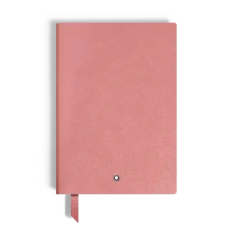 Caiet mediu, piele Saffiano, roz – pagini liniate