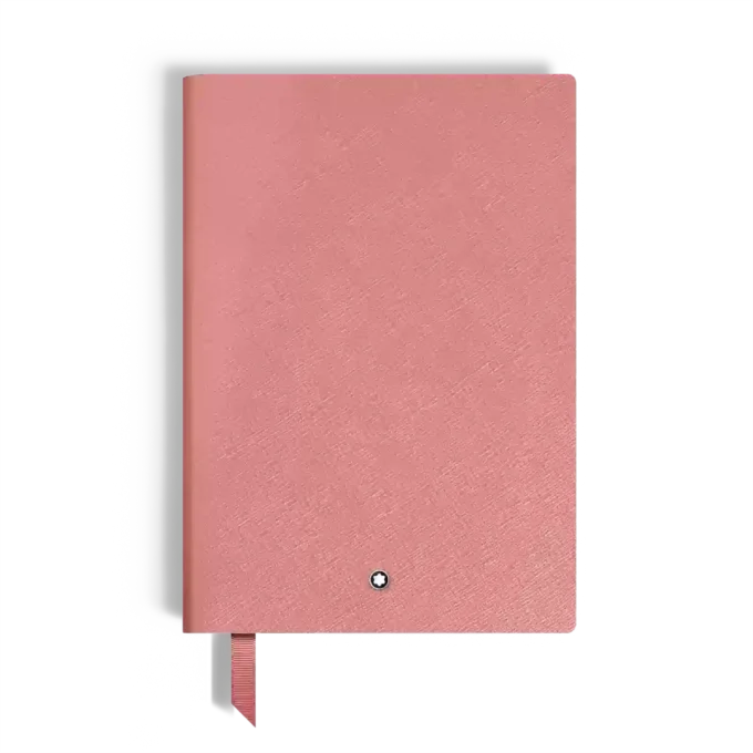 Caiet mediu, piele Saffiano, roz – pagini liniate Caiet mediu, piele Saffiano, roz – pagini liniate