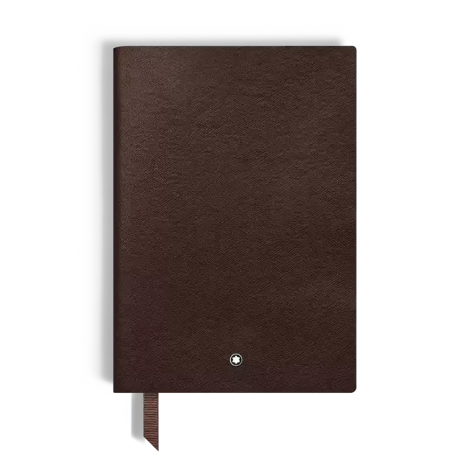Caiet mediu, piele Saffiano, tabac – pagini liniate Caiet mediu, piele Saffiano, tabac – pagini liniate