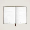 Caiet mediu, piele Saffiano, tabac – pagini liniate Caiet mediu, piele Saffiano, tabac – pagini liniate