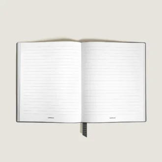 Caiet mic, piele neagră, negru, pagini liniate