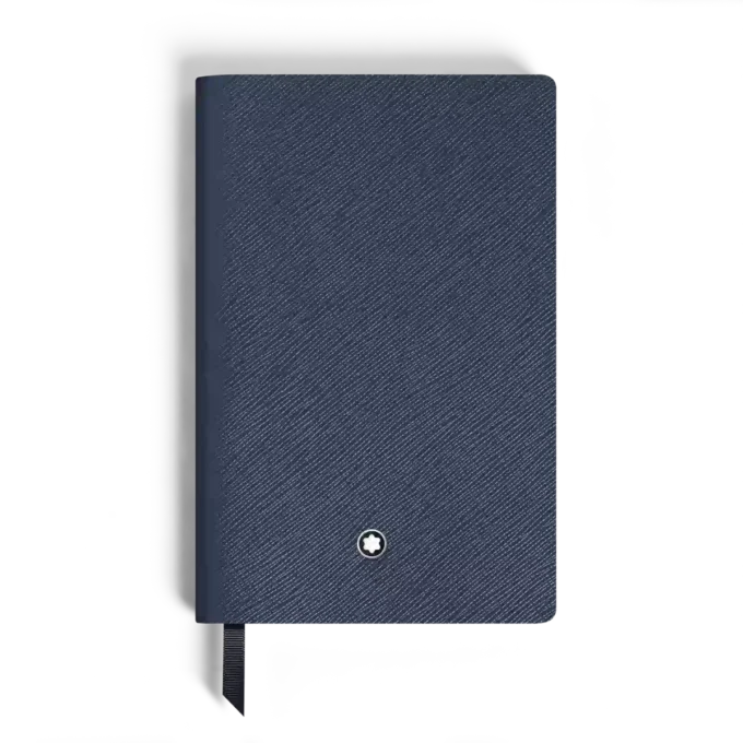 Caiet mic, piele Saffiano, albastru – pagini liniate Caiet mic, piele Saffiano, albastru – pagini liniate