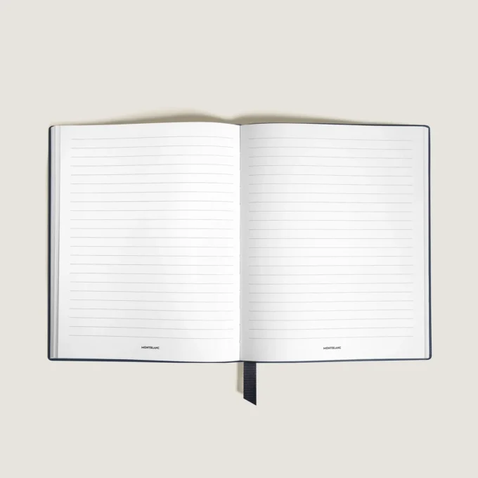 Caiet mic, piele Saffiano, albastru – pagini liniate Caiet mic, piele Saffiano, albastru – pagini liniate