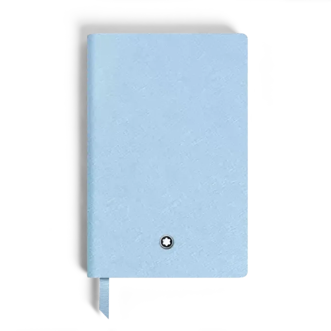 Caiet mic, piele Saffiano, albastru pal – pagini liniate Caiet mic, piele Saffiano, albastru pal – pagini liniate