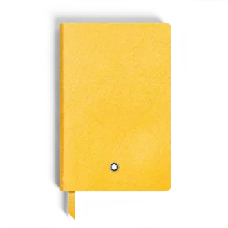 Caiet mic, piele Saffiano, galben Modena – pagini liniate