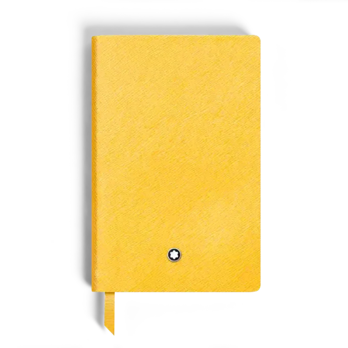 Caiet mic, piele Saffiano, galben Modena – pagini liniate Caiet mic, piele Saffiano, galben Modena – pagini liniate