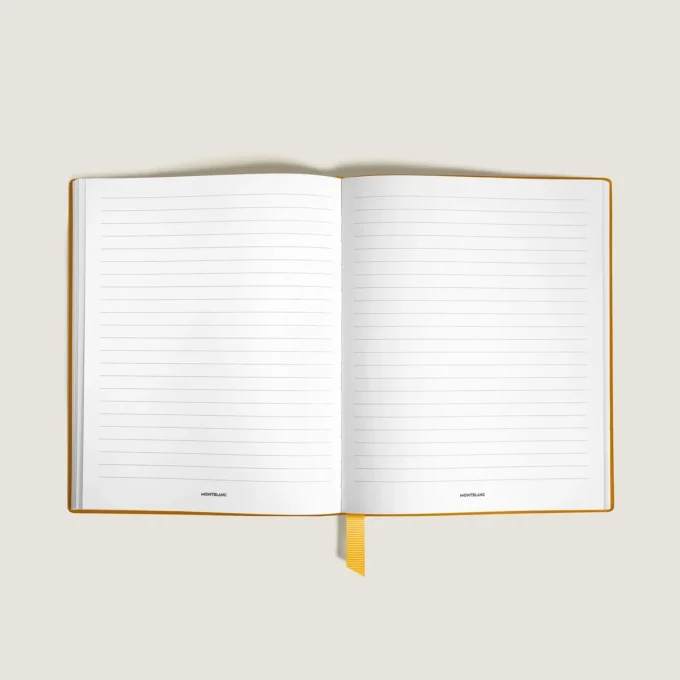 Caiet mic, piele Saffiano, galben Modena – pagini liniate Caiet mic, piele Saffiano, galben Modena – pagini liniate