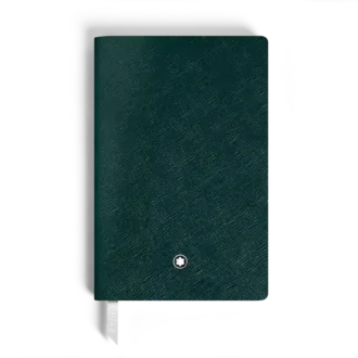 Caiet mic, piele Saffiano, verde britanic – pagini liniate