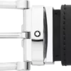 Catarama în formă de potcoavă negru/albastru Curea din piele reversibilă de 35 mm Catarama în formă de potcoavă negru/albastru Curea din piele reversibilă de 35 mm