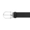 Catarama în formă de potcoavă negru/maro Curea reversibilă din piele de 35 mm Catarama în formă de potcoavă negru/maro Curea reversibilă din piele de 35 mm