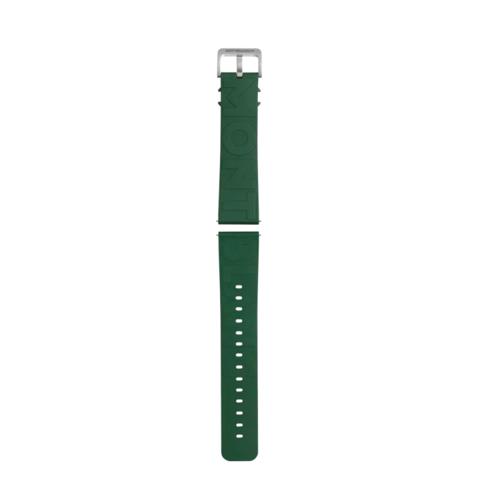 Curea din cauciuc verde cu logo