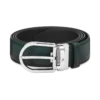 Curea din piele de 35 mm cu cataramă în formă de potcoavă, verde britanic sfumato Curea din piele de 35 mm cu cataramă în formă de potcoavă, verde britanic sfumato