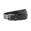 Curea din piele gri cu cataramă în formă de potcoavă de 35 mm Curea din piele gri cu cataramă în formă de potcoavă de 35 mm