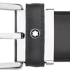 Curea din piele gri cu cataramă în formă de potcoavă de 35 mm Curea din piele gri cu cataramă în formă de potcoavă de 35 mm