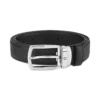 Curea din piele neagră de 30 mm