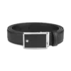 Curea din piele neagră de 30 mm