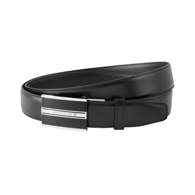 Curea din piele neagră de 30 mm Curea din piele neagră de 30 mm