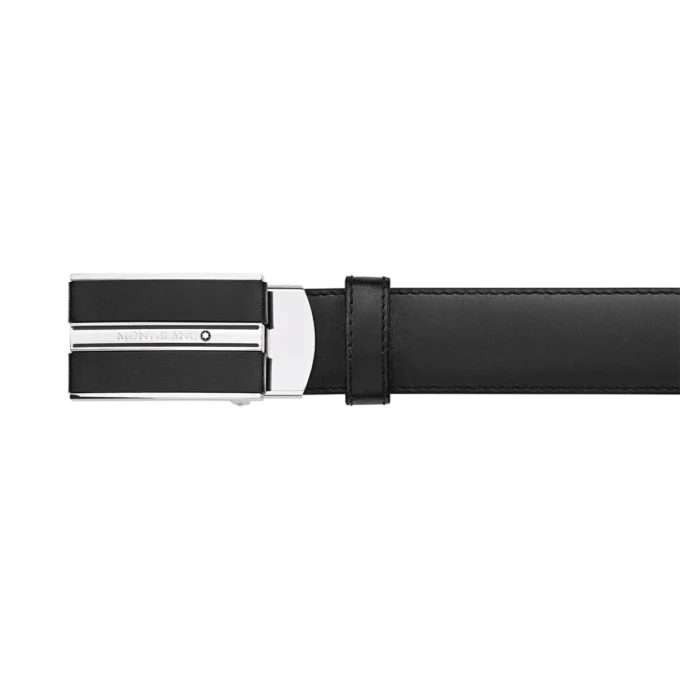 Curea din piele neagră de 30 mm Curea din piele neagră de 30 mm