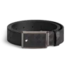 Curea din piele neagră de 35 mm Curea din piele neagră de 35 mm