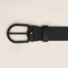 Curea din piele neagră de 35 mm Curea din piele neagră de 35 mm
