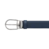 Curea din piele reversibilă cu cataramă în formă de potcoavă, negru/albastru, 30 mm Curea din piele reversibilă cu cataramă în formă de potcoavă, negru/albastru, 30 mm