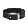 Curea reversibilă cu placă marchetată de 35 mm din piele extremă Curea reversibilă cu placă marchetată de 35 mm din piele extremă
