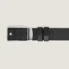 Curea reversibilă cu placă marchetată de 35 mm din piele extremă Curea reversibilă cu placă marchetată de 35 mm din piele extremă
