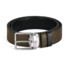 Curea reversibilă de 35 mm din piele granulată pentru uz zilnic Curea reversibilă de 35 mm din piele granulată pentru uz zilnic