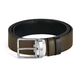 Curea reversibilă de 35 mm din piele granulată pentru uz zilnic