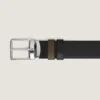 Curea reversibilă de 35 mm din piele granulată pentru uz zilnic Curea reversibilă de 35 mm din piele granulată pentru uz zilnic