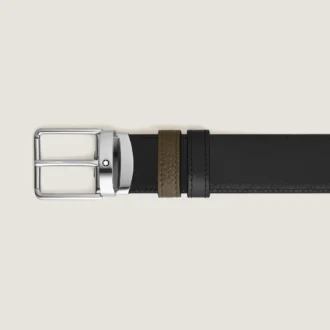 Curea reversibilă de 35 mm din piele granulată pentru uz zilnic